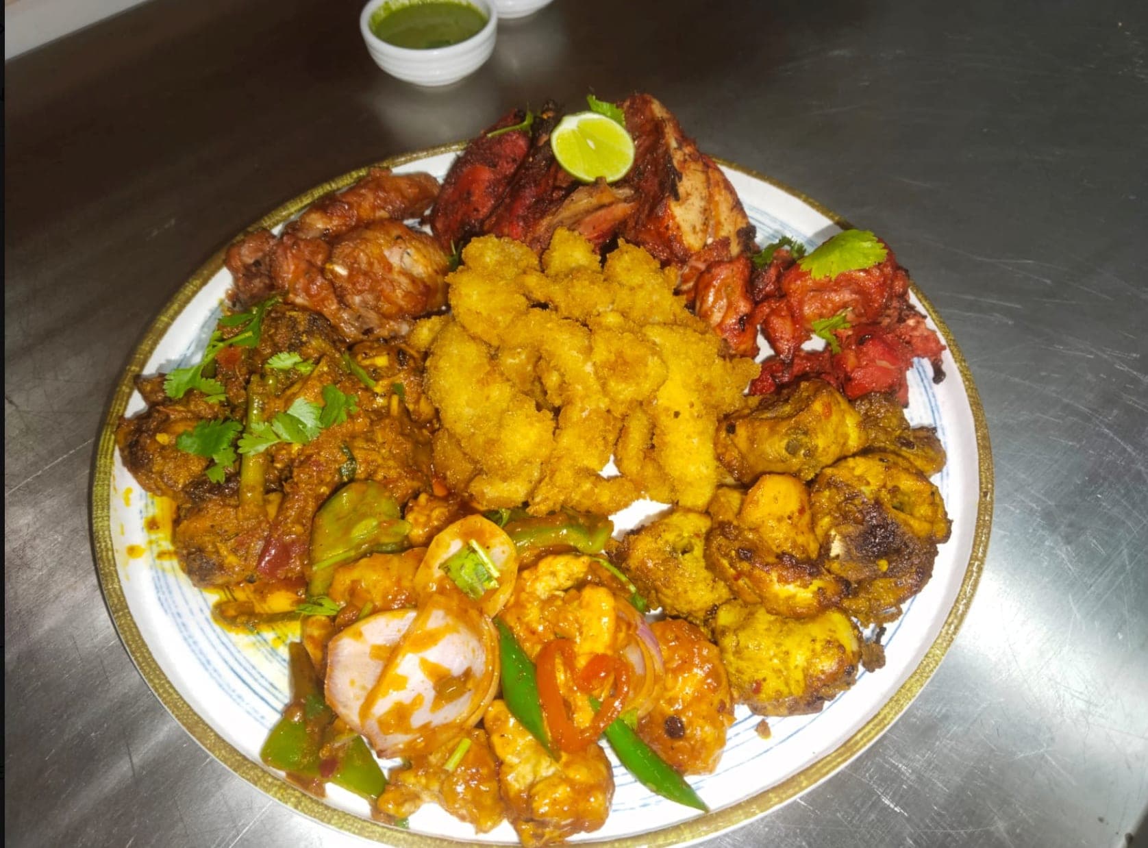 Mixed grill plate